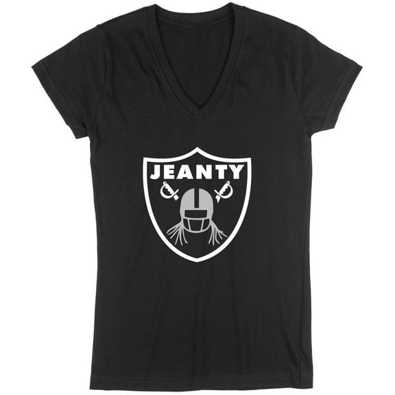 Ashton Jeanty Las Vegas Logo LADIES V-NECK Shirt T-Shirt