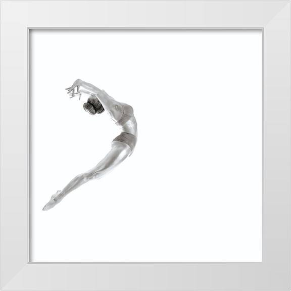 Ashton-Jones, Howard 12x12 White Modern Wood Framed Museum Art Print Titled - Flight - Gymnastics Series