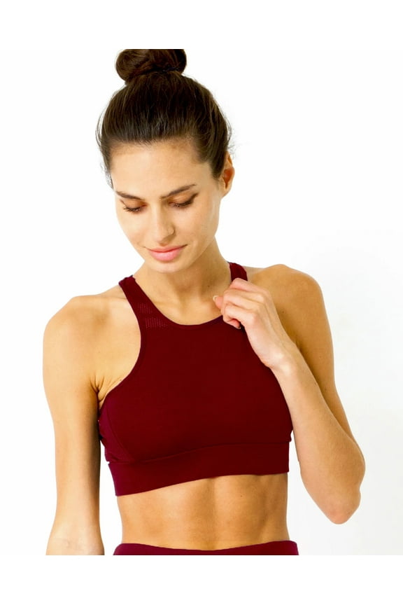 Ashton Sports Bra  -  Maroon - X-Large