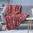thumbnail image 1 of Ashton Super Soft Ho Ho Ho Plush Throw 40" X 57", 1 of 3