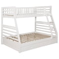 thumbnail image 1 of Ashton 2-drawer Wood Twin Over Full Bunk Bed White, 1 of 6