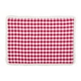thumbnail image 1 of Ashton & Willow Holly Berry Red Seasonal Decor Emmie Cotton Check Rectangle Placemat Set of 6, 1 of 2