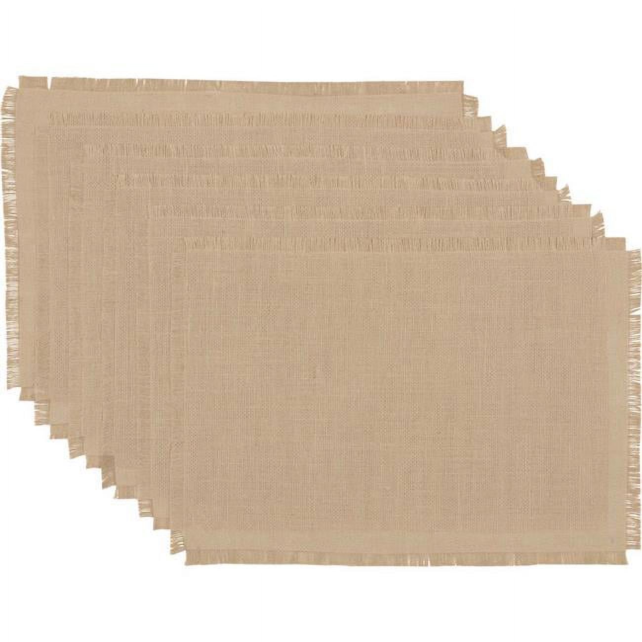 Efavormart 4 Pack | 15" Round Natural Rustic Burlap Jute Placemats ...