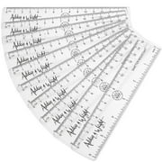 Ashton and Wright - 6 Inch / 15cm Rulers - Shatter Resistant - Pack of 10 - Clear