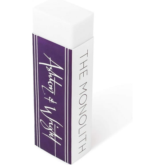 Ashton and Wright - Monolith Eraser - Latex Free Plastic Rubber - Pack of 10 Jumbo White