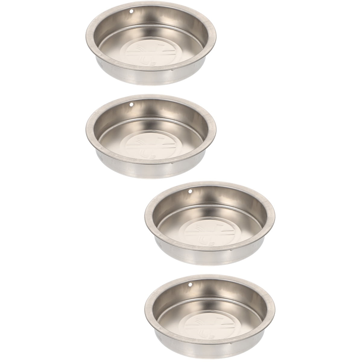 Ashtray Cigarette Rest Garbage Can Top 4 Pcs Round Square Stainless