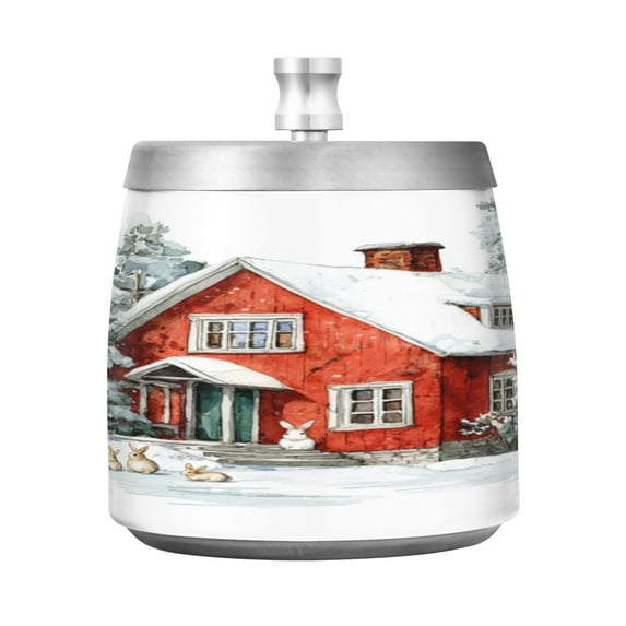 Ashtray Home Ashtrays Cigar Ashtray Smokeless Ashtray Fashionable and Durable Christmas Red House