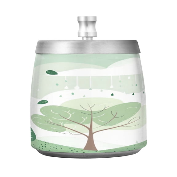 Ashtray Home Ashtrays Cigar Ashtray Smokeless Ashtray Fashionable and Durable Small Green Tree