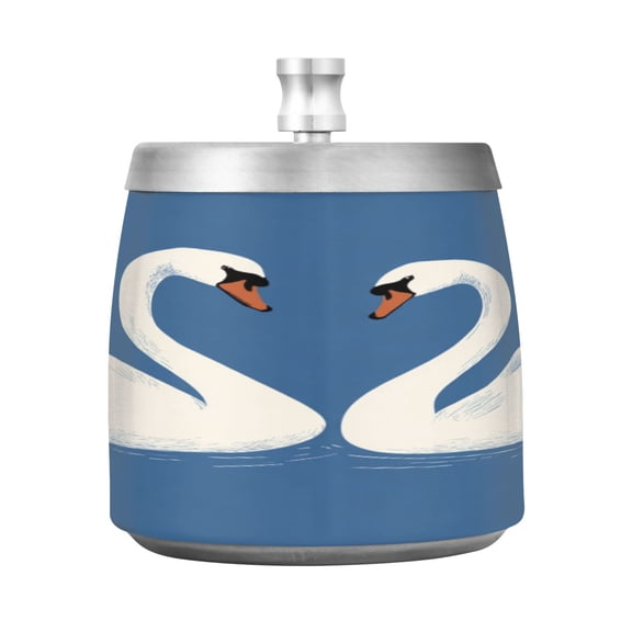 Ashtray Home Ashtrays Cigar Ashtray Smokeless Ashtray Fashionable and Durable Two Swans in Love