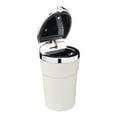 thumbnail image 1 of Ashtray Vehicle Ashtray With LED Light Vehicle Metal Ashtray Stainless Steel Cool Ashtrays Car Ashtrays for Cup Holder Smell Proof White, 1 of 5