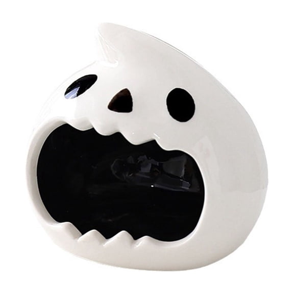 Ashtrays for Cigarettes Smokeless Ash Tray Halloween Ghost Ceramic Tabletop Organizer, Wide Deep Mouth, Exquisite Workmanship- 1 PC, Ceramic for Home, Office & Halloween Party