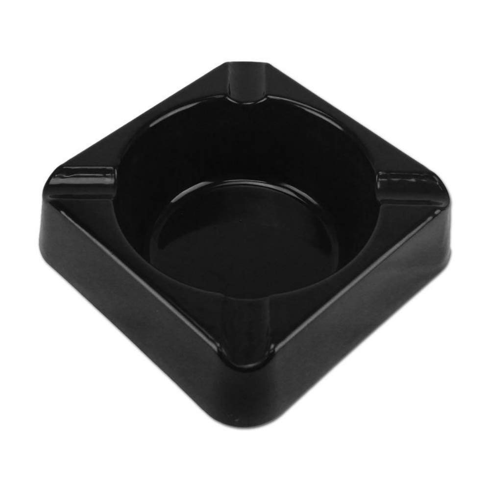 Ashtrays Composite 4 Ashtray, Deep Bowl, Stackable, Black