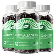 Ashwagandha Capsules 2100mg - Organic Ashwagandha Supplement - Support Stress, Mood & Energy for Men and Women - 360 Softgels3 PACK