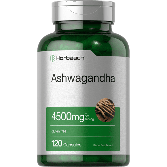 Ashwagandha Capsules | 4500 mg | 120 Count | by Horbaach