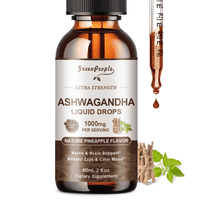 Ashwagandha Liquid Drops - Liquid Ashwagandha Root Extract for Energy and Mood Support - Tincture Vegan Non-GMO, 2 oz