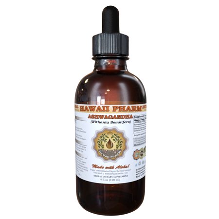 Ashwagandha (Withania Somnifera) Tincture, Organic Dried Root Liquid Extract, Shui Qie, Herbal Supplement 2 oz