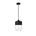 thumbnail image 1 of Ashwell 1 Light Black Pendant With Clear Glass, 1 of 3