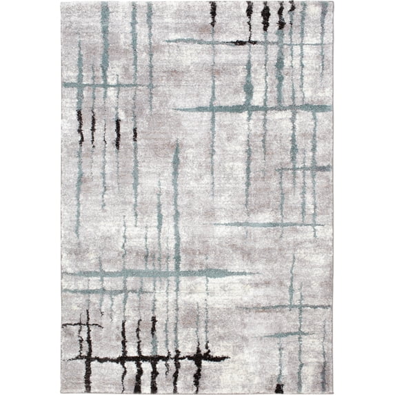 Ashwood Home Trisha Yearwood Relax Lonesome 7'10" x 9'10" Grey Abstract Area Rug