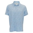 thumbnail image 1 of Ashworth Golf Men's Soft Paisley Polo Shirt - Moisture Wicking, Medium Chambray -, 1 of 2