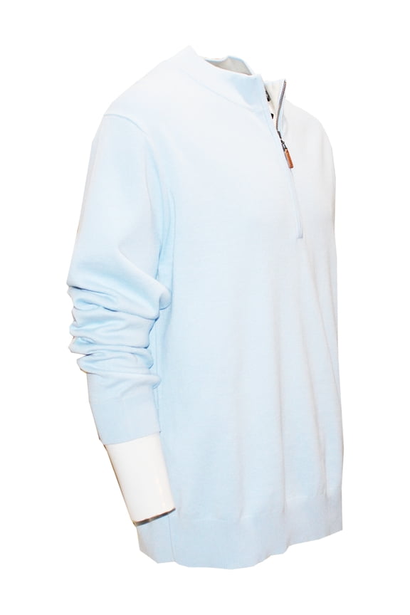 Golf Men's Stormy 1/4-Zip Pullover - Golf Sweater - X-Large Breeze Blue -
