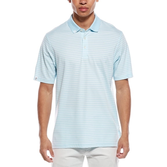 Ashworth mens  2Bar Stripe Polo Shirt, m, Blue