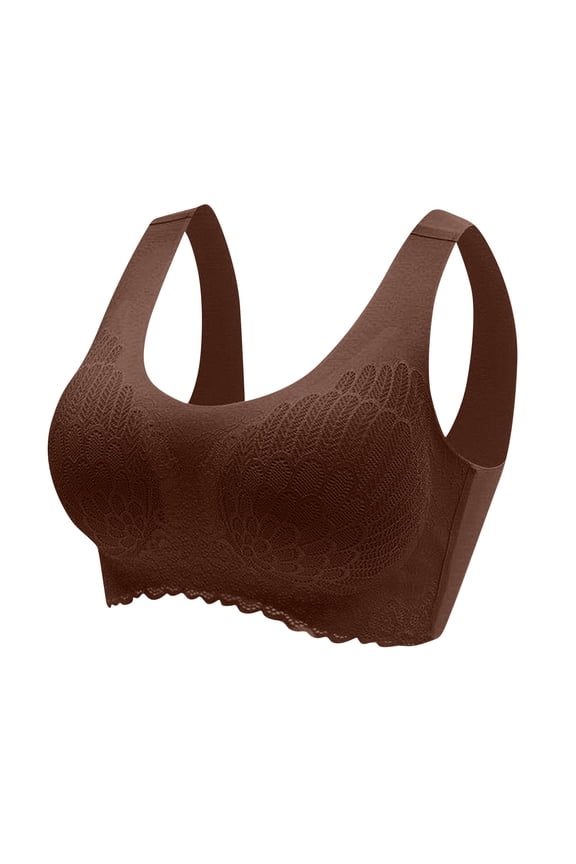 Bras for Women Lace Embrace Seamless Wireless Bra Soft Comfortable Bras for Everyday, Casual & Loungewear