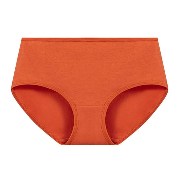 Ashyfjp Briefs for Women Solid Color Mid Rise Underwear Soft Breathable Stretchy Cotton Panties for All-Day Comfort, Size XS-XL