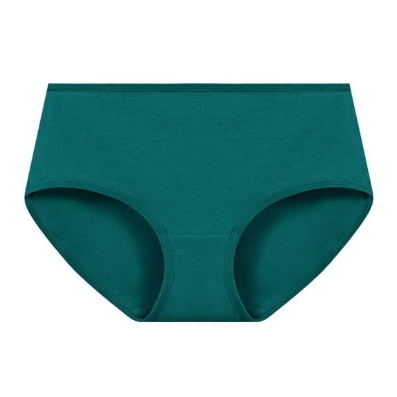 Ashyfjp Briefs for Women Solid Color Mid Rise Underwear Soft Breathable Stretchy Cotton Panties for All-Day Comfort, Size XS-XL