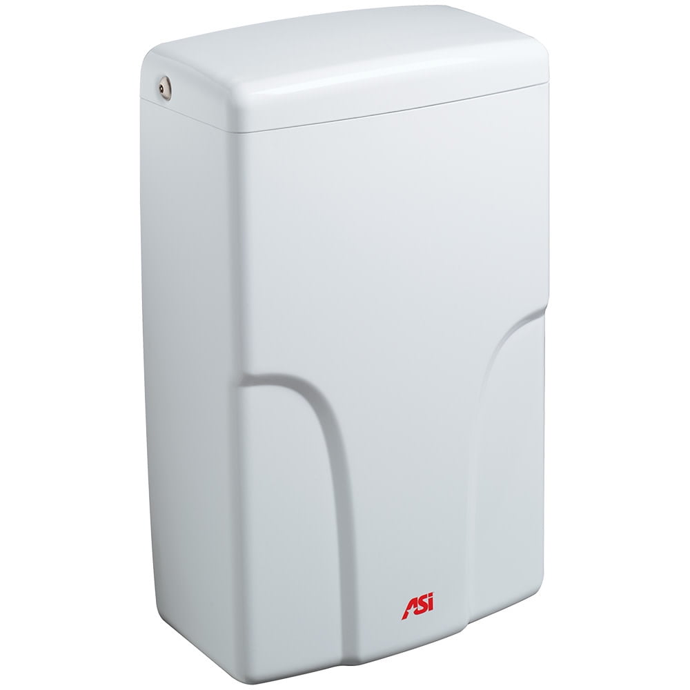 White Porcelain Surface Mounted Sensor Activated Hand Dryer