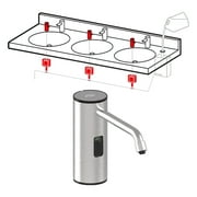 Asi 10-0388-1AC Deck Mounted Electronic Top-Fill Liquid Soap Dispenser - Stainless Steel