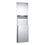 Asi 0469 Recessed Paper Towel Dispenser And Waste Receptacle Combo - Stainless Steel
