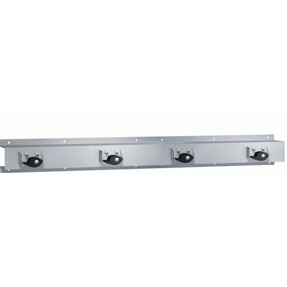 ASI 8215-4 - Mop Rack - 4 Holders - 36"L - Surface Mounted