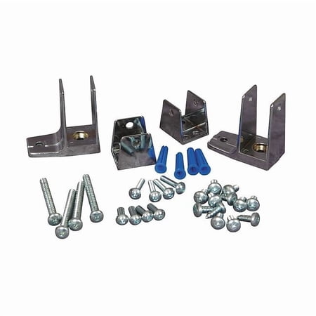 Asi Global Partitions Zamac End Panel Bracket, For Steel Partition 40-8515030