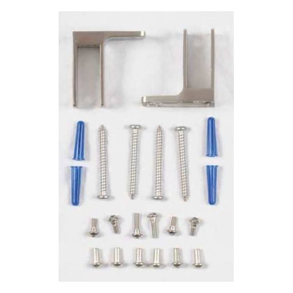 2-1/2" x 3-1/2" Wall Pilaster Brkt, Stainless Steel