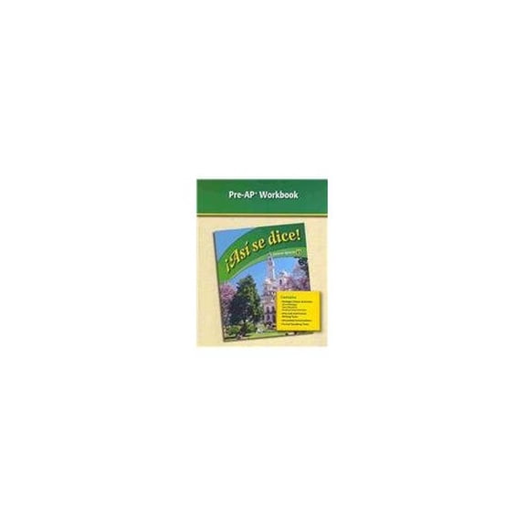 Pre-Owned Asi Se Dice Level 3 High School Spanish Pre-AP Booklet Se (Spanish and English Edition), 9780078889448, 0078889448, Hardcover,