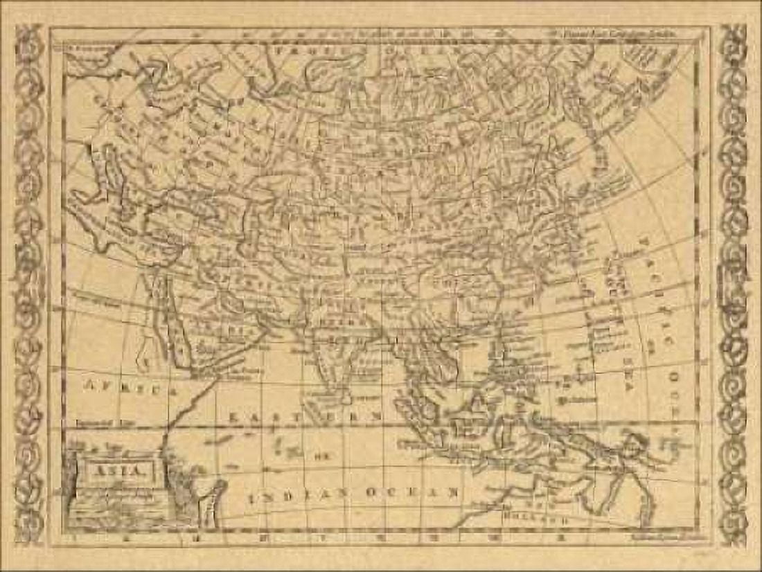 Asia 1802 Canvas Art - World Map (18 x 24)