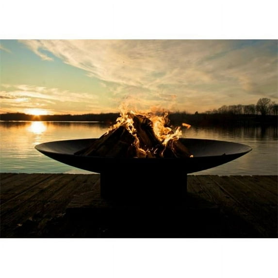 Fire Pit Art 60 in. Asia Wood Burning Fire Pit