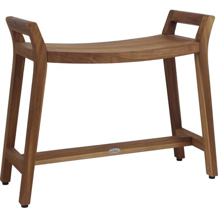 Asia Ascend Estate Teak Shower Bench with Elevated Height