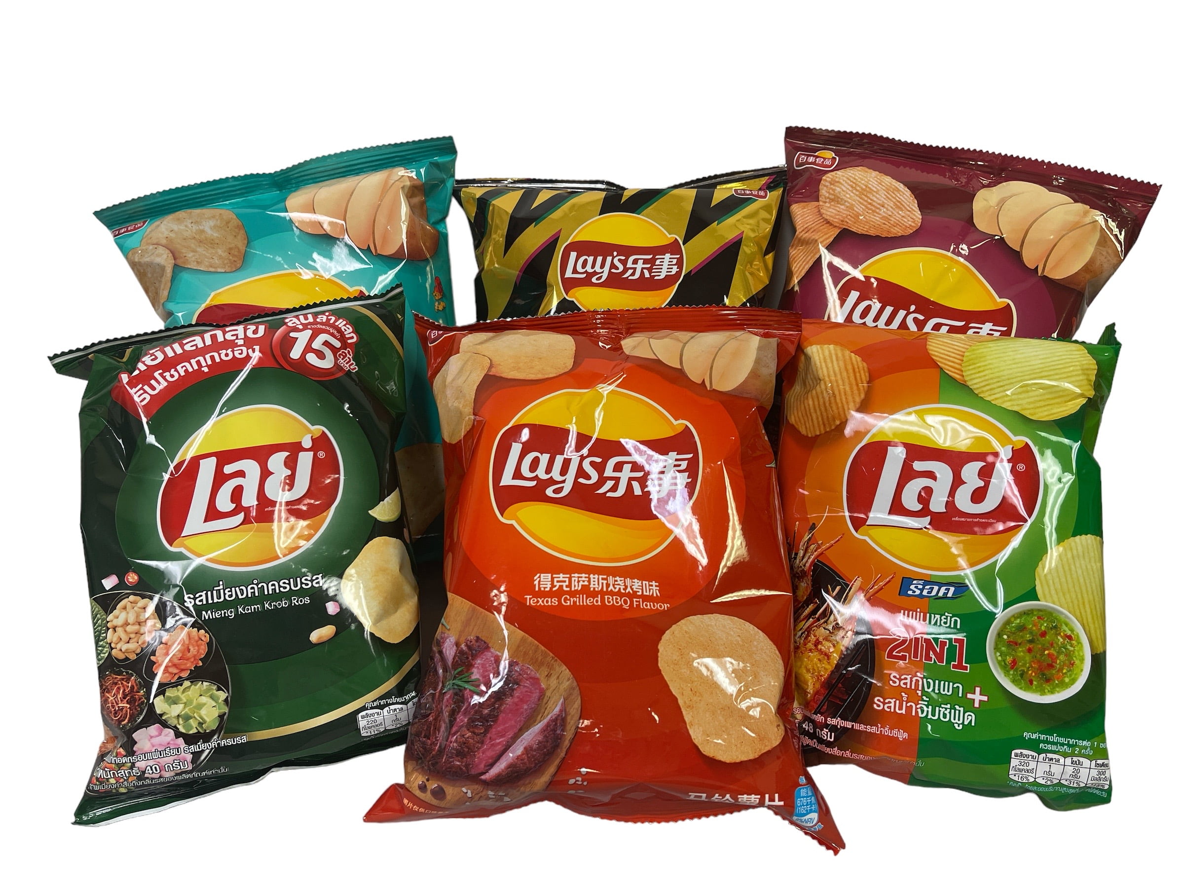 Asia Flavors of Lay's Potato Chips; Seller Pick of 6 Different Flavors