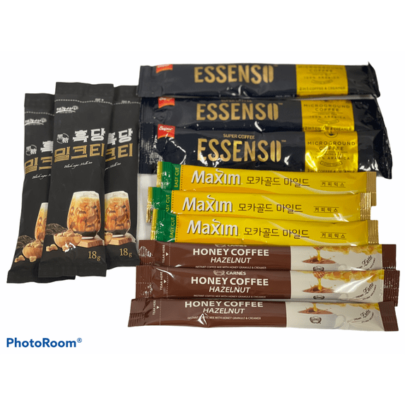 Asia Instant Coffee, Milk Tea mix, Variety Pack; 4 Different kind with 3 each