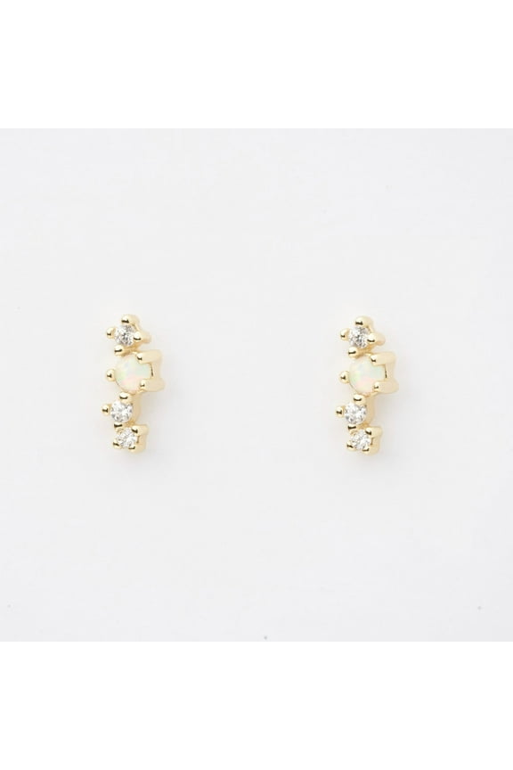 Asia Opal Stud Earrings