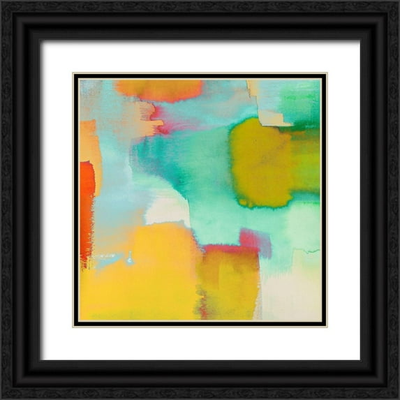 Asia, Rivieri 12x12 Black Ornate Wood Framed with Double Matting Museum Art Print Titled - Colors of Nature (det II)