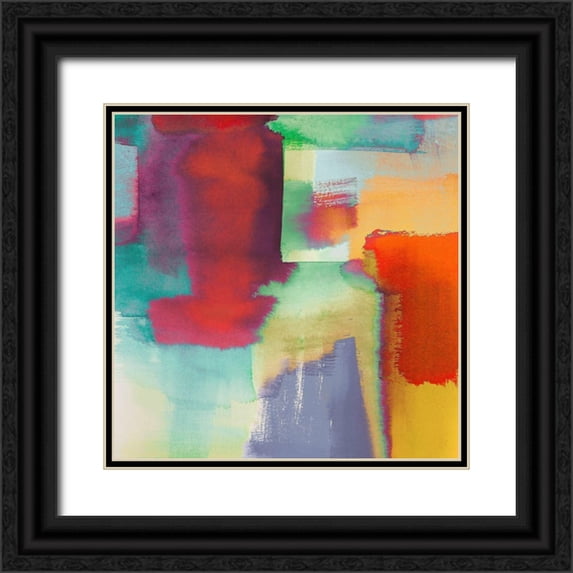 Asia, Rivieri 15x15 Black Ornate Wood Framed with Double Matting Museum Art Print Titled - Colors of Nature (det I)