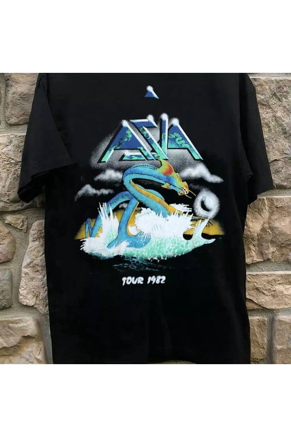 Asia Shirt 1982 Shirt black T-shirt Cotton Unisex All sizes S to 5XL
