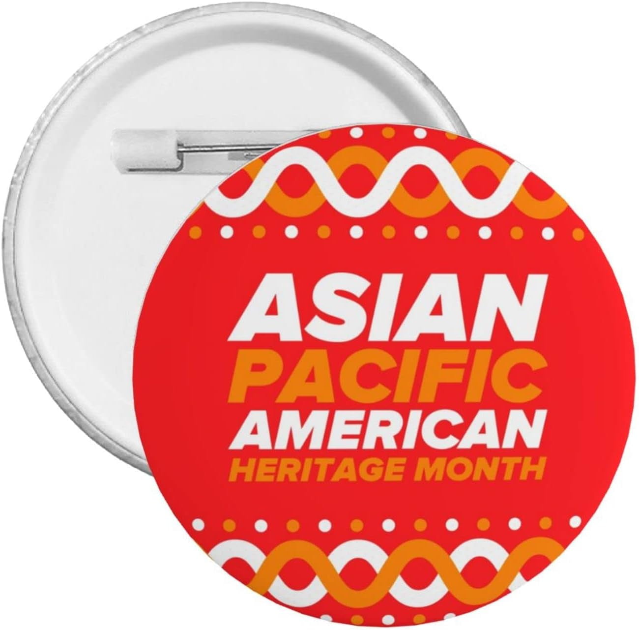 Asian American And Pacific Islander Heritage Month Pins Round Chest ...