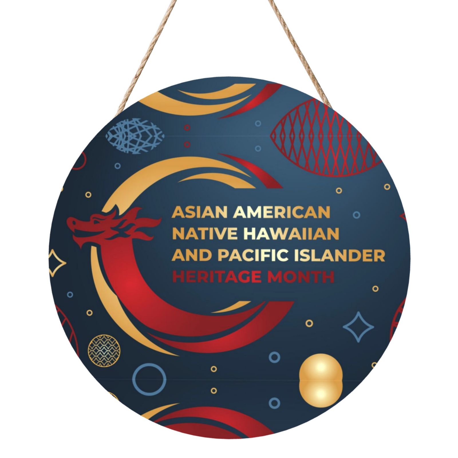 Asian American And Pacific Islander Heritage Month Wooden Hanging Sign ...