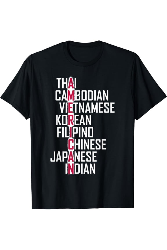 Asian American Pride - Stop Asian Hate Tee Shirt Distressed T-Shirt Black Large