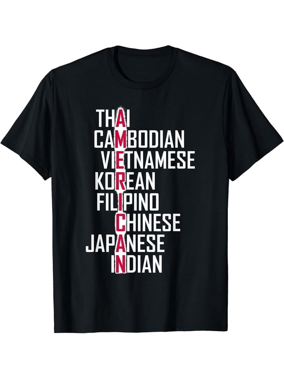 Asian American Pride - Stop Asian Hate Tee Shirt Distressed T-Shirt Black Small