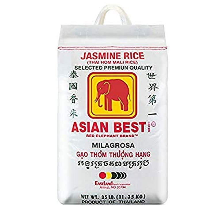 Asian Best Bulk Jasmine Rice, New Crop, 25 LBS - Walmart.com