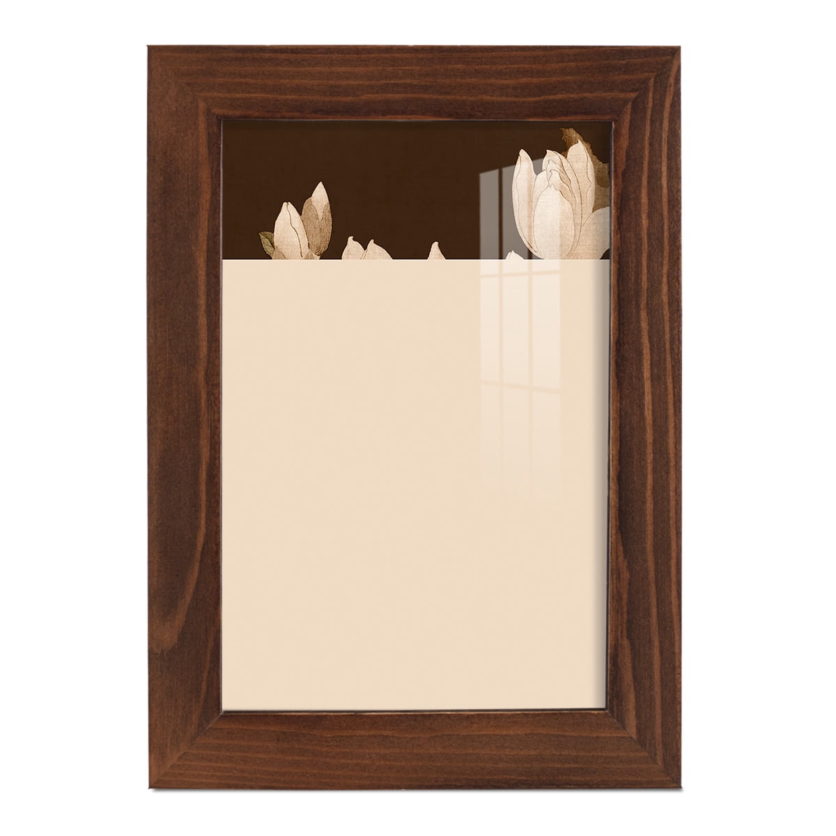 Asian Brocade II - Framed Print w/glass - Chestnut
